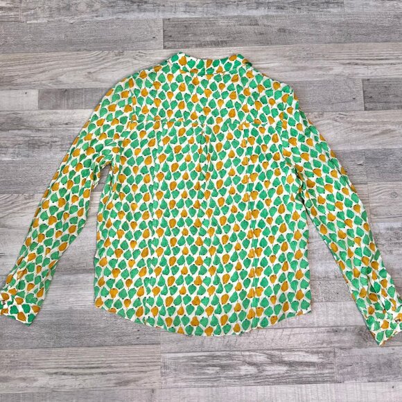 Conversations by Anthropologie limited edition pear print button down top 8 O24 - Picture 5 of 5